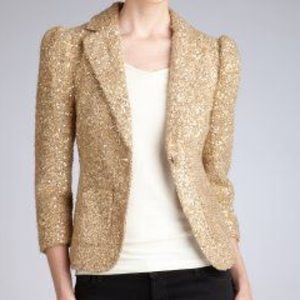 Robbi and Nicki sequin beige jacket size L